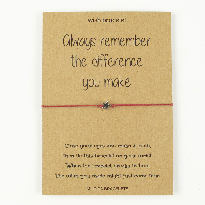 Difference You Make Star Charm Wish Bracelet