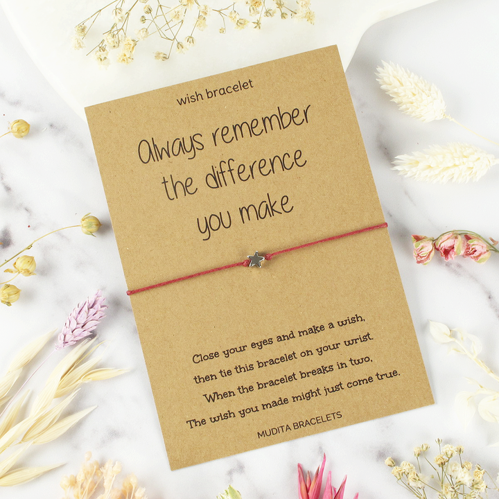 Difference You Make Star Charm Wish Bracelet