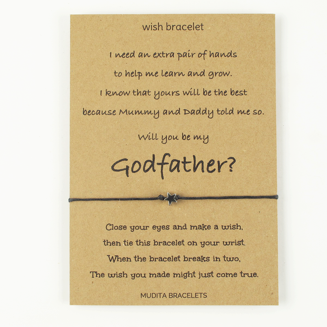 Godfather An Extra Pair Of Hands Wish Bracelet