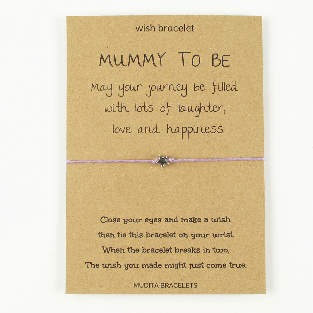 Mummy To Be Star Charm Wish Bracelet