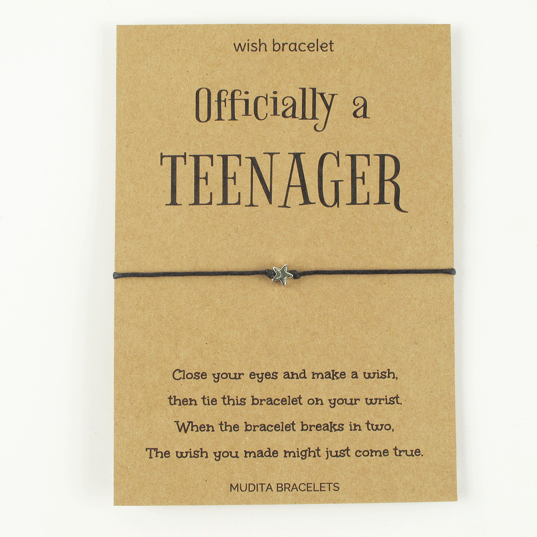 Officially A Teenager Star Charm Wish Bracelet