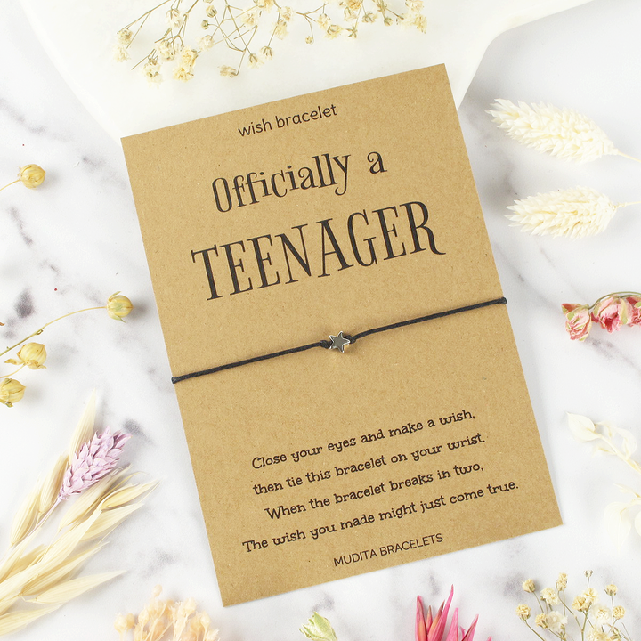 Officially A Teenager Star Charm Wish Bracelet