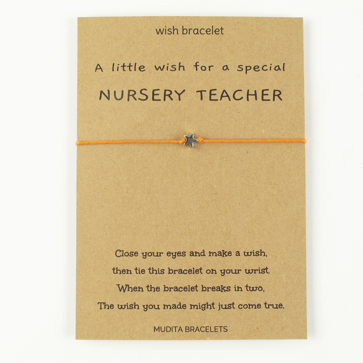 A Special Nursery Teacher Wish Bracelet