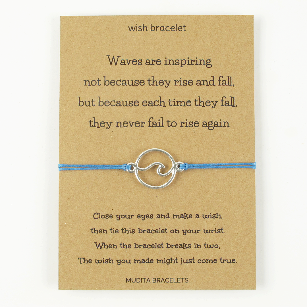 Waves Are Inspiring Wish Bracelet