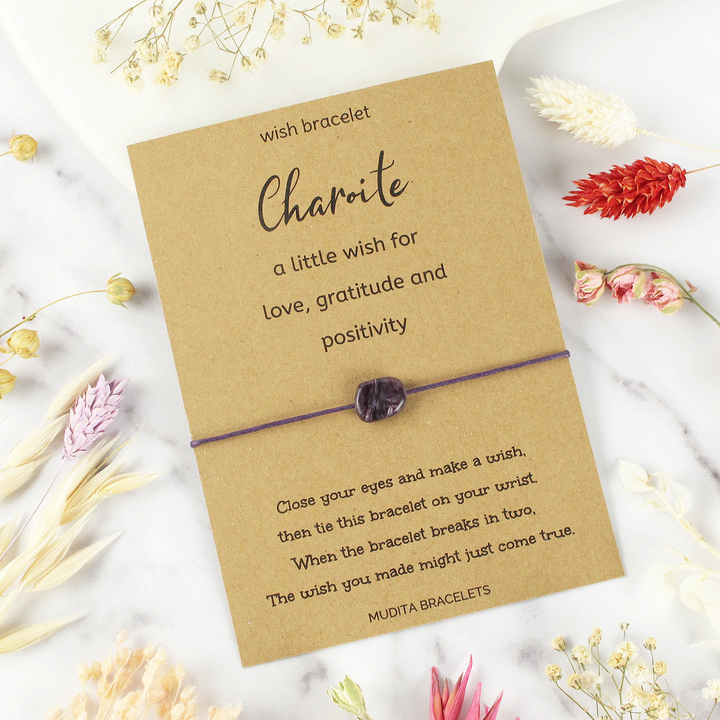 Charoite Wish Bracelet