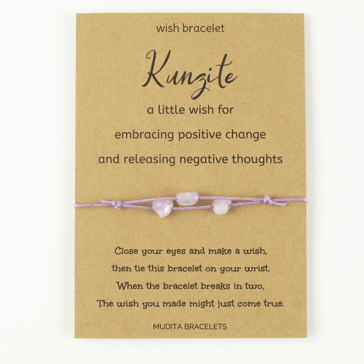 Kunzite Wish Bracelet