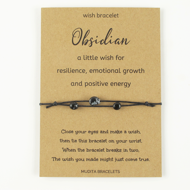 Obsidian Wish Bracelet