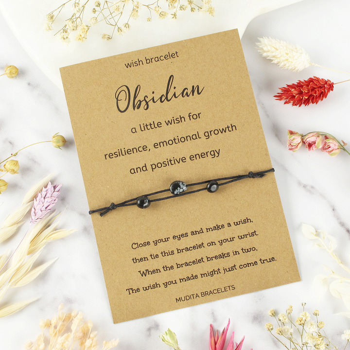 Obsidian Wish Bracelet