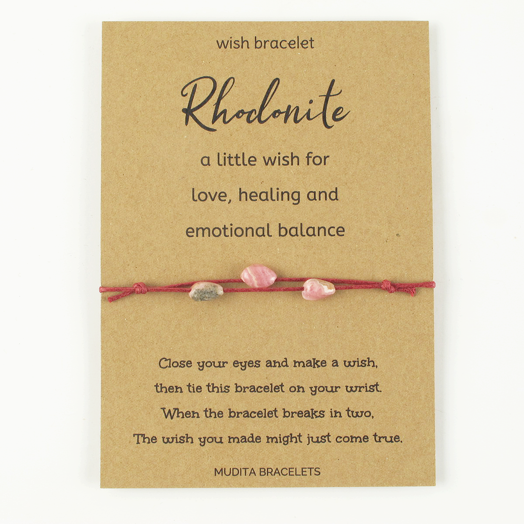 Rhodonite Wish Bracelet