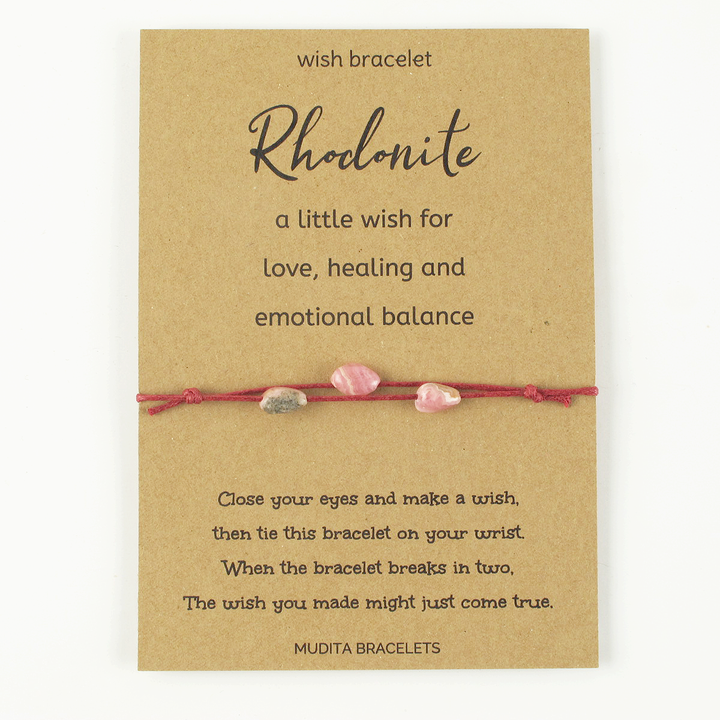 Rhodonite Wish Bracelet